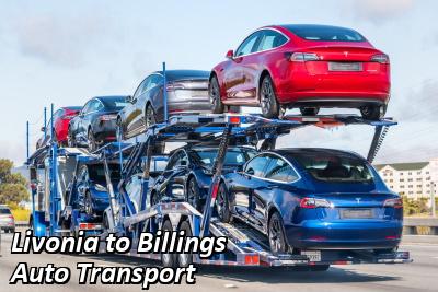 Livonia to Billings Auto Transport